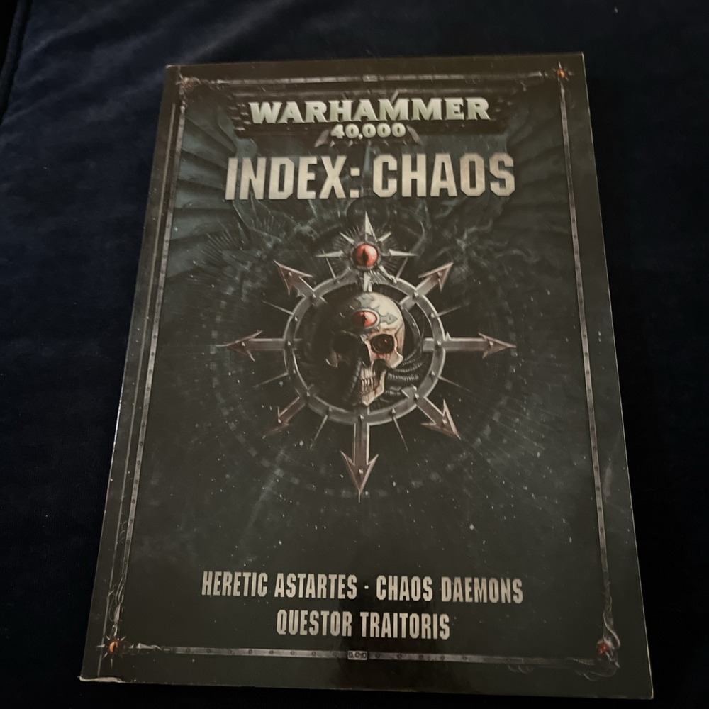 Warhammer 40,000 Index Chaos 40k Games Workshop Rulebook Chaos Daemons